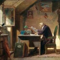 Hand-painted oil painting reproduction of A Visit by Carl Spitzweg by Dafen Village Studio
