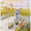 Carl Larsson In the Kitchen Garden (1883) Impressionism – Hand-Painted Oil Reproduction by Dafen Village Studio 1 Hand-painted oil painting reproduction of In the Kitchen Garden by Carl Larsson (1883)
