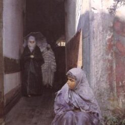 Hand-painted oil reproduction of Anders Zorn's 1885 Orientalist genre painting In Top Capu by Dafen Studio