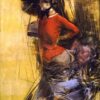 Giovanni Boldini – Lady in Red Coat (1878) Impressionism – Hand-Painted Oil Reproduction by Dafen Village Studio 1 Hand-painted oil reproduction of Lady in Red Coat by Giovanni Boldini, 1878 impressionist portrait