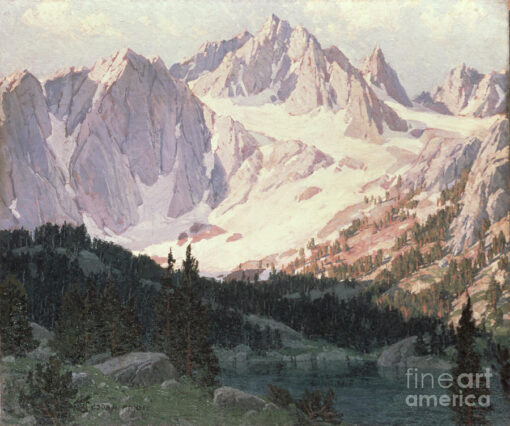 Edgar Alwin Payne – Lake In The High Sierra Hand-Painted Oil Painting Reproduction by Dafen Studio