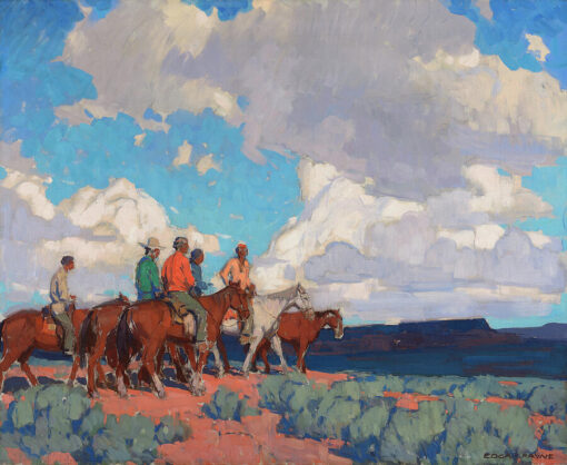 Edgar Payne – Land of the Navajo Hand-Painted Oil Painting Reproduction by Dafen Studio