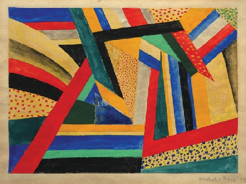 László Moholy-Nagy – Lands (Földek, c.1920) Constructivism Canvas Art – Hand-Painted Oil Reproduction by Dafen Village Studio