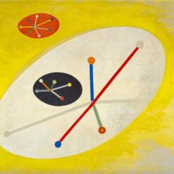 Hand-painted oil reproduction of Laszlo Moholy-Nagy's 1946 abstract painting Leuk 5 by Dafen Studio