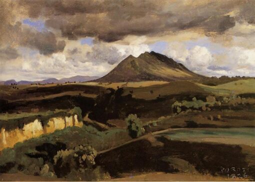 Hand-Painted Oil Painting Reproduction: Mont Soracte by Camille Corot