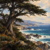 Edgar Payne - Monterey Cypress Coastal Landscape Hand-Painted Oil Painting Reproduction by Dafen Studio 2 Hand-painted oil reproduction of Edgar Payne Monterey Cypress Coastal Landscape by Dafen Studio