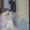 Maurice Denis: Mother and Child (c.1890) Post-Impressionist Portrait – Hand-Painted Oil Reproduction by Dafen Village Studio 2 Hand-painted oil painting reproduction of Maurice Denis Mother and Child c.1890 Post-Impressionist portrait by Dafen Village Studio.