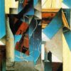 Juan Gris - Violin and Print (1913) Analytical Cubism – Hand-Painted Oil Reproduction by Dafen Village Studio 2 Hand-painted oil reproduction of Violin and Print by Juan Gris 1913 Cubism still life