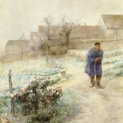 Hand-painted oil painting reproduction of November by Carl Larsson (1882)