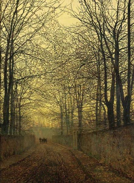John Atkinson Grimshaw – October Gold (1889) Hand-Painted Oil Reproduction by Dafen Village Studio