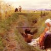 Anders Zorn - Our Daily Bread (Vårt Dagliga Bröd, 1886) Realism Canvas Art – Hand-Painted Oil Reproduction by Dafen Village Studio 2 Hand-painted oil reproduction of Anders Zorn's 1886 Realist genre painting Our Daily Bread (Vart Dagliga Brod) by Dafen Studio