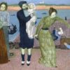 Maurice Denis: Motherhood (1895) Post-Impressionist Portrait – Hand-Painted Oil Reproduction by Dafen Village Studio 2 Hand-painted oil painting reproduction of Maurice Denis Motherhood 1895 Post-Impressionist portrait by Dafen Village Studio.