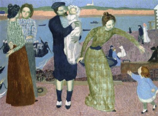 Maurice Denis: Motherhood (1895) Post-Impressionist Portrait – Hand-Painted Oil Reproduction by Dafen Village Studio