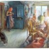 Carl Larsson In the Kitchen Garden (1883) Impressionism – Hand-Painted Oil Reproduction by Dafen Village Studio 1 Hand-painted oil painting reproduction of In the Kitchen Garden by Carl Larsson (1883)
