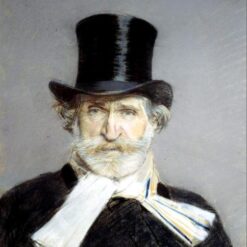 Hand-painted oil reproduction of Portrait of Giuseppe Verdi by Giovanni Boldini, 1886 portrait