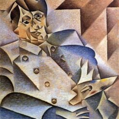 Hand-painted oil reproduction of Portrait of Pablo Picasso by Juan Gris 1912 Analytical Cubism