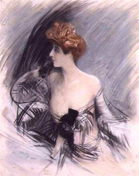 Giovanni Boldini – Portrait of Sarah Bernhardt (1904) Impressionism – Hand-Painted Oil Reproduction by Dafen Village Studio