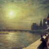 John Atkinson Grimshaw – Reflections on the Thames, Westminster (1880) Hand-Painted Oil Reproduction by Dafen Village Studio 2 Hand-painted oil reproduction of John Atkinson Grimshaw Reflections on the Thames Westminster 1880 by Dafen Village Studio