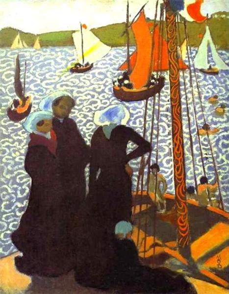 Maurice Denis: Regata at Perros (c.1892) Post-Impressionist Marine Art – Hand-Painted Oil Reproduction by Dafen Village Studio