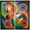 Robert Delaunay – Rhythm (1912) Orphism Masterpiece – Hand-Painted Oil Reproduction by Dafen Village Studio 1 Hand-painted oil reproduction of Robert Delaunay Rhythm 1912 abstract Orphism artwork by Dafen Village Studio