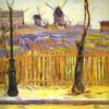 Paul Signac Rue Caulaincourt. Mills on Montmartre (1884) Impressionism – Hand-Painted Oil Reproduction by Dafen Village Studio 2 Hand-painted Impressionist oil reproduction of Paul Signac's Rue Caulaincourt. Mills on Montmartre by Dafen Village Studio