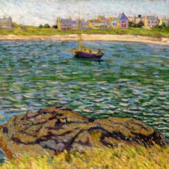 Hand-painted Impressionist oil reproduction of Paul Signac's Saint Brac, Le Bechet by Dafen Village Studio
