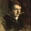 Anders Zorn - Self-Portrait (1882) Realism Canvas Art – Hand-Painted Oil Reproduction by Dafen Village Studio 2 Hand-painted oil reproduction of Anders Zorn's 1882 Realist Self-Portrait by Dafen Studio