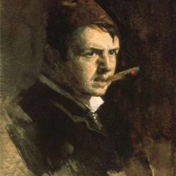 Hand-painted oil reproduction of Anders Zorn's 1882 Realist Self-Portrait by Dafen Studio