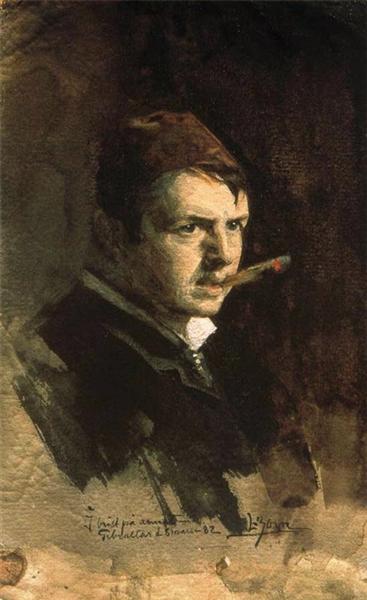 Anders Zorn – Self-Portrait (1882) Realism Canvas Art – Hand-Painted Oil Reproduction by Dafen Village Studio