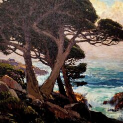 Hand-painted oil painting reproduction of Edgar Payne's Sentinels of the Coast, Monterey (1921) by Dafen Village Studio