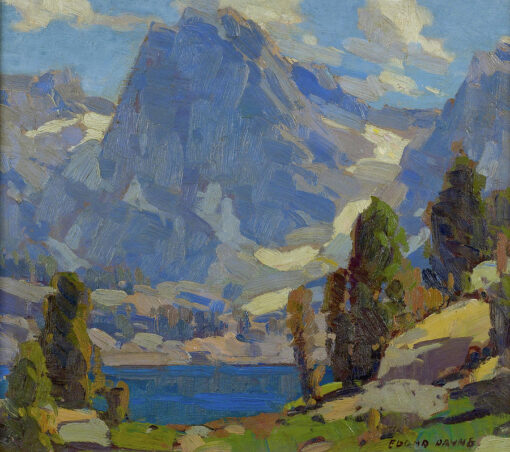Edgar Alwin Payne – Reproduction d'une peinture à l'huile peinte à la main « Sierra Peak » par Dafen Studio