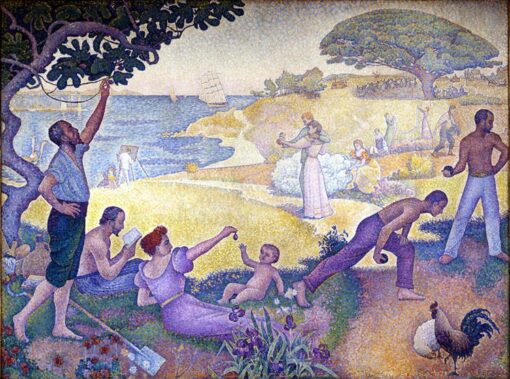 Paul Signac In the Time of Harmony (Au temps d’harmonie, 1893 – 1895) Pointillism – Hand-Painted Oil Reproduction by Dafen Village Studio