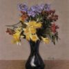 Henri Fantin-Latour: Spring Flowers (c.1869) Realism Floral Painting – Hand-Painted Oil Reproduction by Dafen Village Studio 2 Hand-painted oil reproduction of Spring Flowers c1869 by Henri Fantin-Latour created by Dafen Village Studio