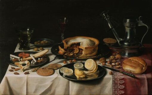 Pieter Claesz – Still Life (1630) Baroque – Hand-Painted Oil Reproduction by Dafen Village Studio