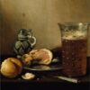 Pieter Claesz - Still Life with a Ham (1642) Baroque – Hand-Painted Oil Reproduction by Dafen Village Studio 1 Hand-painted oil reproduction of Pieter Claesz Still Life with a Ham 1642 Dutch Golden Age by Dafen Village Studio