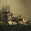 Pieter Claesz - Still Life with Goblet, Silver Tureen and Bread (1637) Baroque – Hand-Painted Oil Reproduction by Dafen Village Studio 1 Hand-painted oil reproduction of Pieter Claesz Still Life with Goblet Silver Tureen and Bread 1637 Dutch Golden Age by Dafen Village Studio