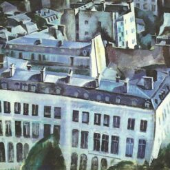 Hand-painted oil reproduction of Robert Delaunay Study for The City 1909-1910 Orphism cityscape artwork by Dafen Village Studio