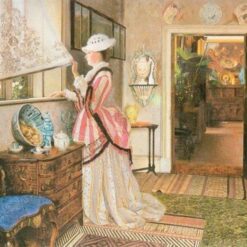 Hand-painted oil reproduction of John Atkinson Grimshaw Summer garden painting by Dafen Village Studio