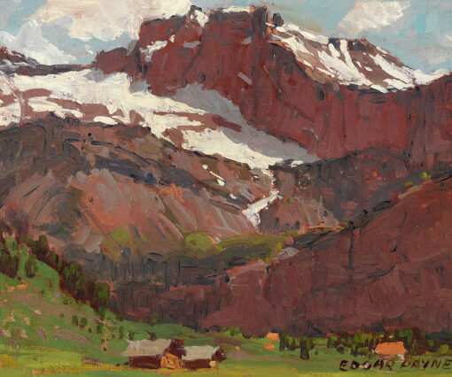 Edgar Payne – Swiss Mountain Scene Hand-Painted Oil Painting Reproduction by Dafen Studio
