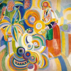 Hand-painted oil reproduction of Robert Delaunay Tall Portuguese Woman 1916 Orphism artwork by Dafen Village Studio