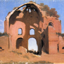 Hand-painted oil painting reproduction of View of Pincio Italy 1843 by Camille Corot