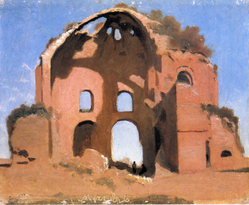 Hand-Painted Oil Painting Reproduction: View of Pincio, Italy by Camille Corot