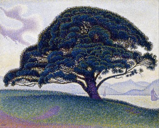 Paul Signac The Bonaventure Pine (1893) Pointillism – Hand-Painted Oil Reproduction by Dafen Village Studio