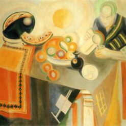 Hand-painted oil reproduction of Robert Delaunay The Bowl 1916 Orphism artwork by Dafen Village Studio