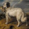 Edwin Henry Landseer - The Champion (1857) Romanticism Animal Art – Hand-Painted Oil Reproduction by Dafen Village Studio 2 Hand-painted oil reproduction of Edwin Henry Landseer's painting The Champion depicting a proud dog in a Victorian setting.