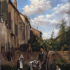 Giovanni Boldini – The Courtyard of the Paternal House (c.1855) Realism – Hand-Painted Oil Reproduction by Dafen Village Studio 2 Hand-painted oil reproduction of The Courtyard of the Paternal House by Giovanni Boldini, c.1855 Realist genre painting