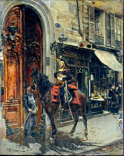 Giovanni Boldini – The Dispatch Bearer (1879) Impressionism – Hand-Painted Oil Reproduction by Dafen Village Studio