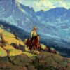 Edgar Payne - The Lone Packer Hand-Painted Oil Painting Reproduction by Dafen Studio 2 Hand-painted oil reproduction of Edgar Payne The Lone Packer by Dafen Studio