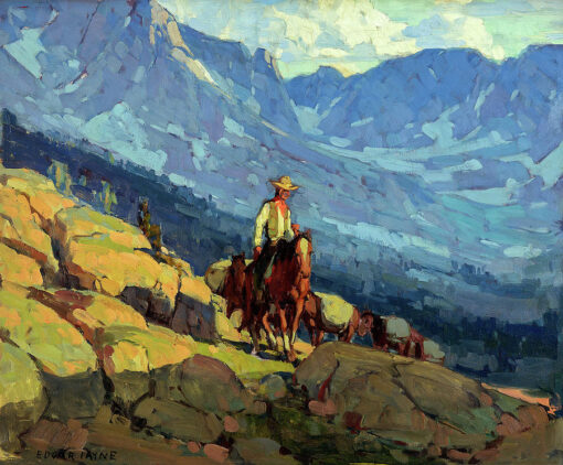 Edgar Payne – The Lone Packer Hand-Painted Oil Painting Reproduction by Dafen Studio