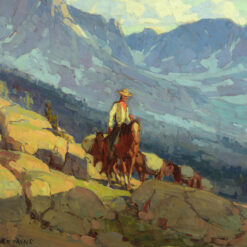 Hand-painted oil painting reproduction of Edgar Payne's The Lone Packer by Dafen Village Studio